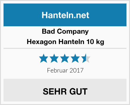 Bad Company Hexagon Hanteln 10 kg Test