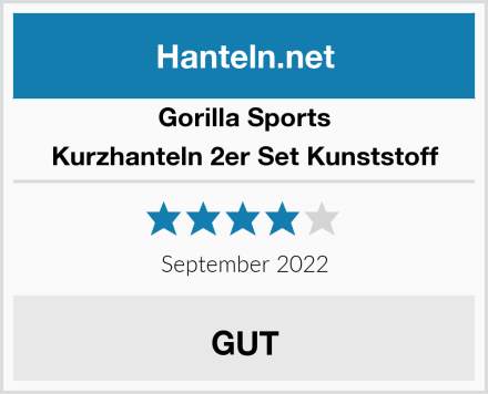 Gorilla Sports Kurzhanteln 2er Set Kunststoff Test