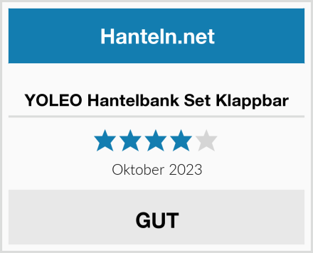  YOLEO Hantelbank Set Klappbar Test