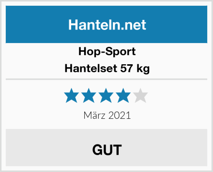 Hop-Sport Hantelset 57 kg Test