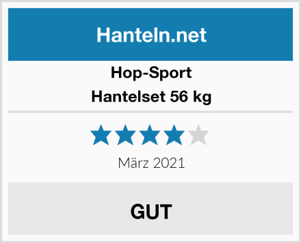 Hop-Sport Hantelset 56 kg Test