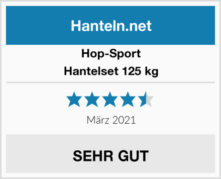 Hop-Sport Hantelset 125 kg Test