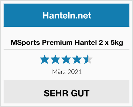  MSports Premium Hantel 2 x 5kg Test