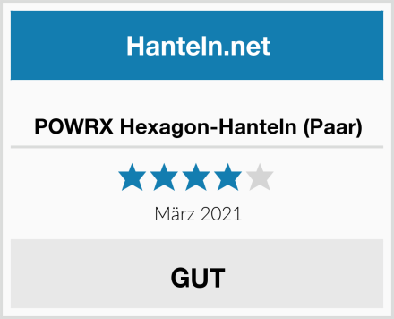  POWRX Hexagon-Hanteln (Paar) Test