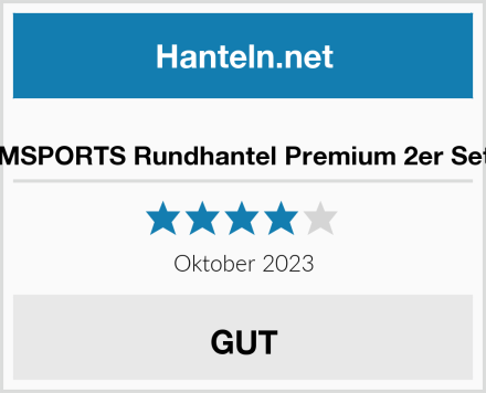  MSPORTS Rundhantel Premium 2er Set Test