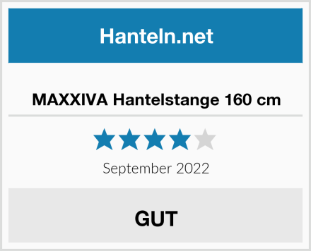  MAXXIVA Hantelstange 160 cm Test