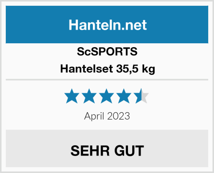 ScSPORTS Hantelset 35,5 kg Test