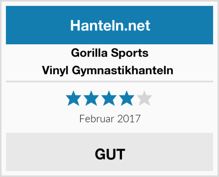 Gorilla Sports Vinyl Gymnastikhanteln  Test
